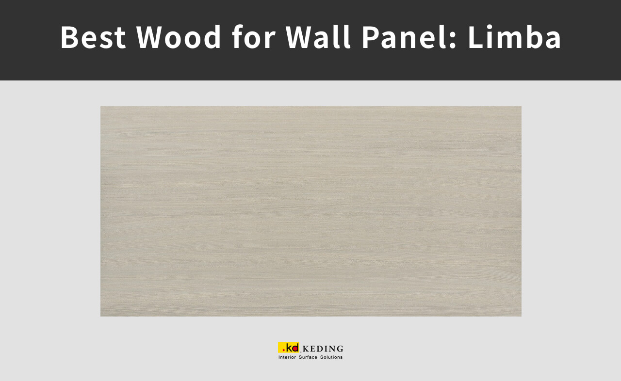 An example of woodgrain of limba.
