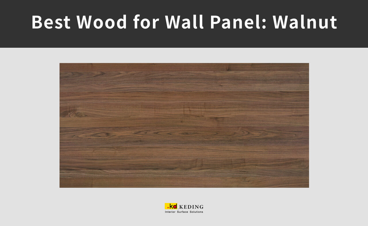 An example of woodgrain of walnut.