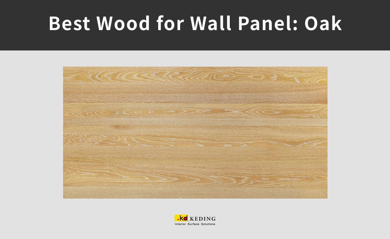 An example of woodgrain of oak.