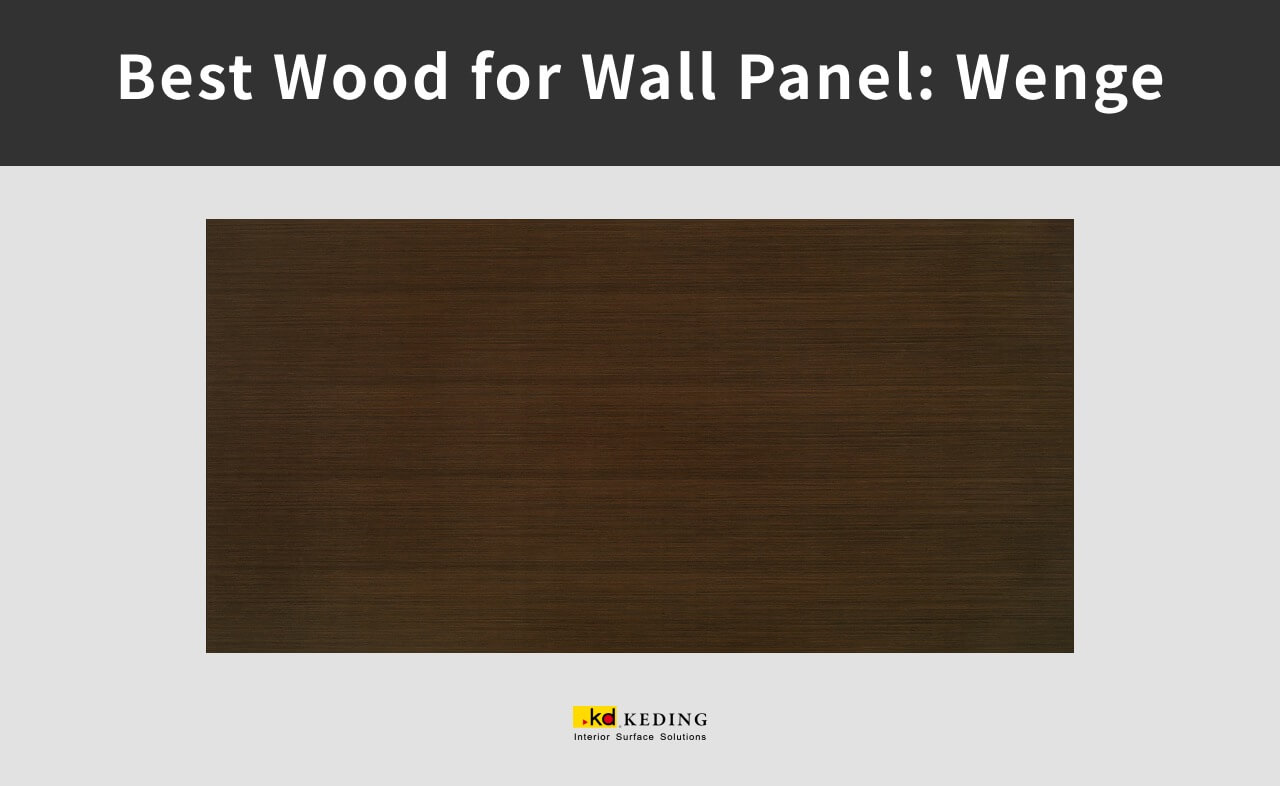 An example of woodgrain of wenge.