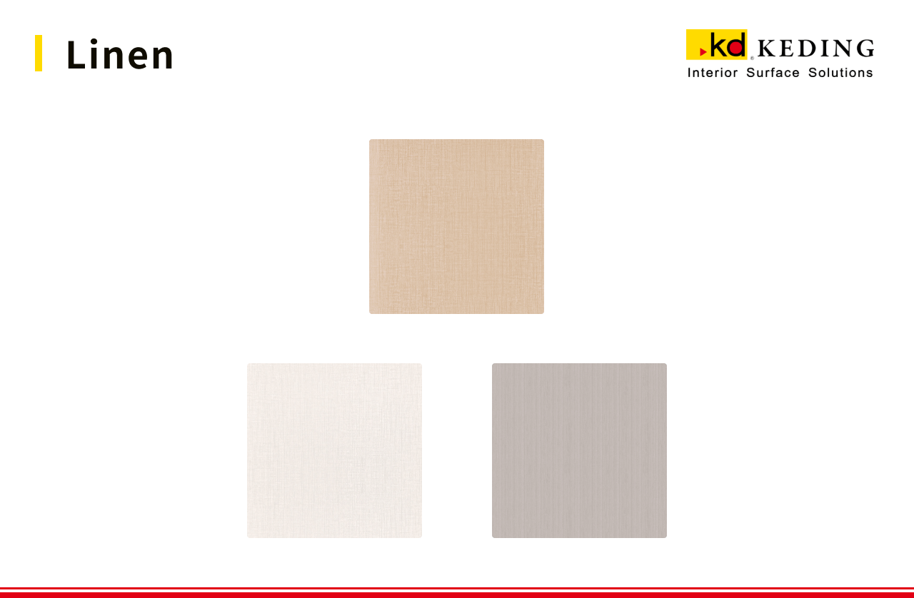 A picture shows different texture designs of linen.
