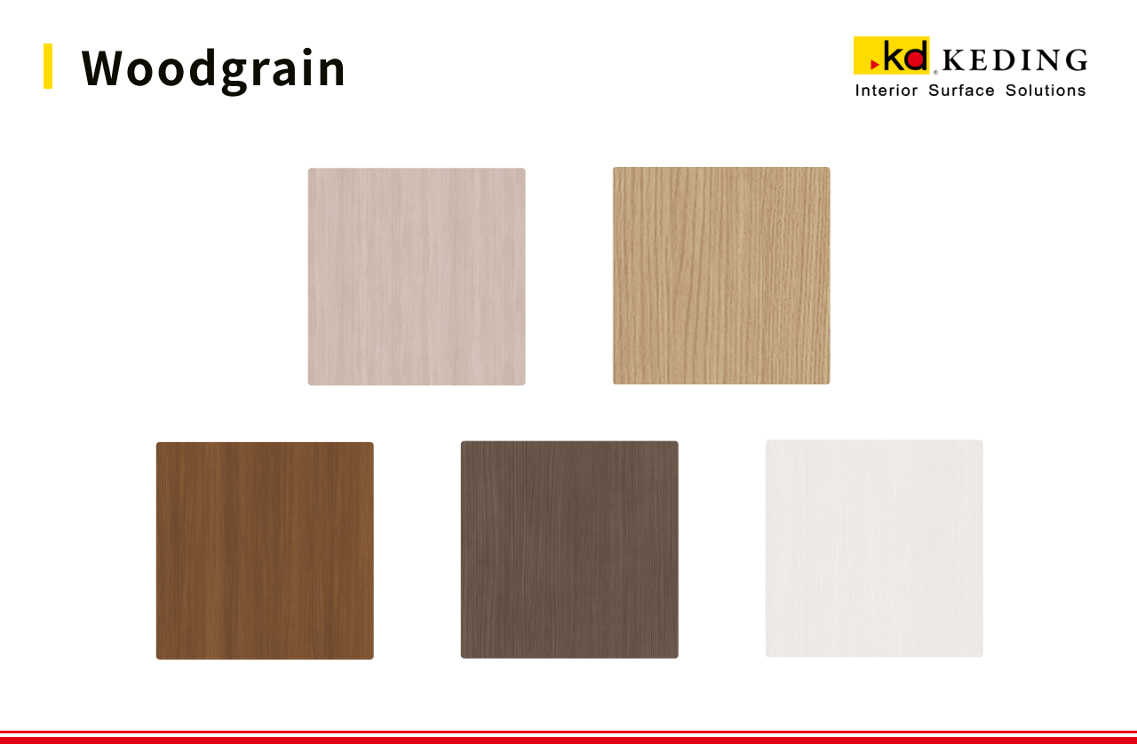 A picture shows different texture designs of woodgrain.