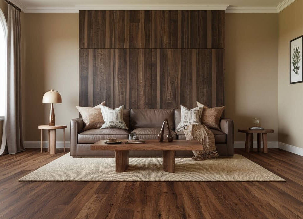 For a natural touch, consider sage green laminates to introduce a calming, earthy vibe.